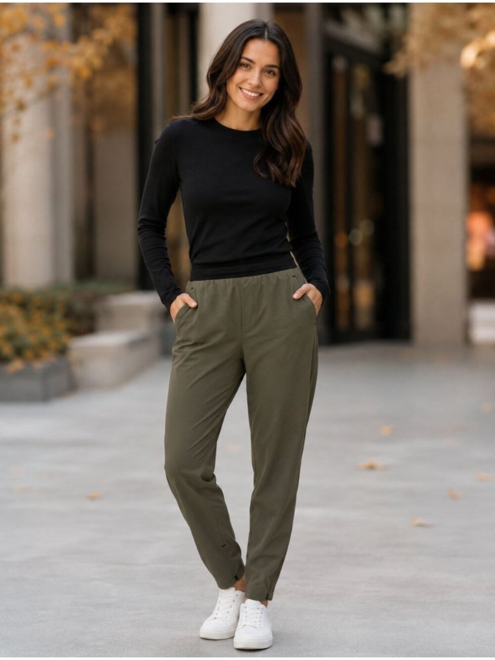 Everlane Performance Highrise Joggers Stretch Lightweight Sweatpants Minimalist